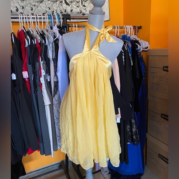 Bebe yellow halter dress! - Picture 8 of 8